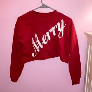 “Merry” Cropped Tee